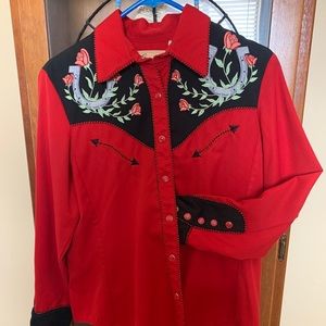 Scully pearl snap western shirt